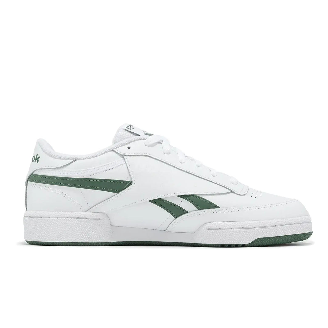 Men's Reebok Shoes with Full Grain Leather Upper - Retro Colorways - Fresh Heritage Design - White/Green side left view