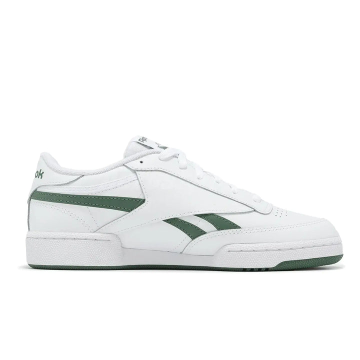 Men's Reebok Shoes with Full Grain Leather Upper - Retro Colorways - Fresh Heritage Design - White/Green side left view