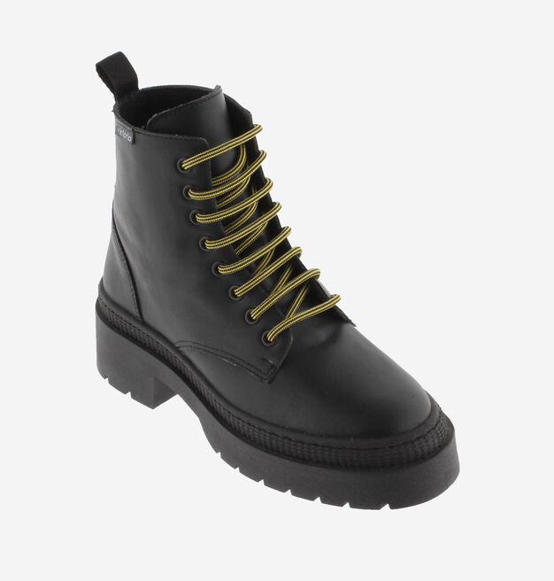 Victoria Cielo Botin Black (1110102), Victoria Shoes, Lace-up, 1110102, black, boots, botin, cielo, femme, lace-up, leather, noir, that, this, vegan, VictioraShoes, victoria, women, 1110102,