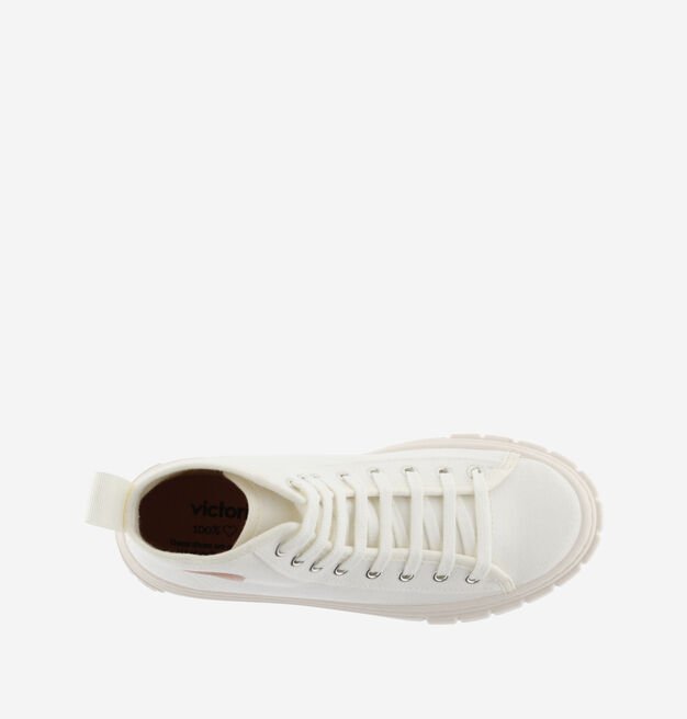 Victoria Shoes Abril Botin Lona Crudo (1 270100), Victoria Shoes, Sneakers, beige, blanc, cream, femme, footwear, off white, shoes, sneakers, trainers, vegan, victoria, white, women, beige, b