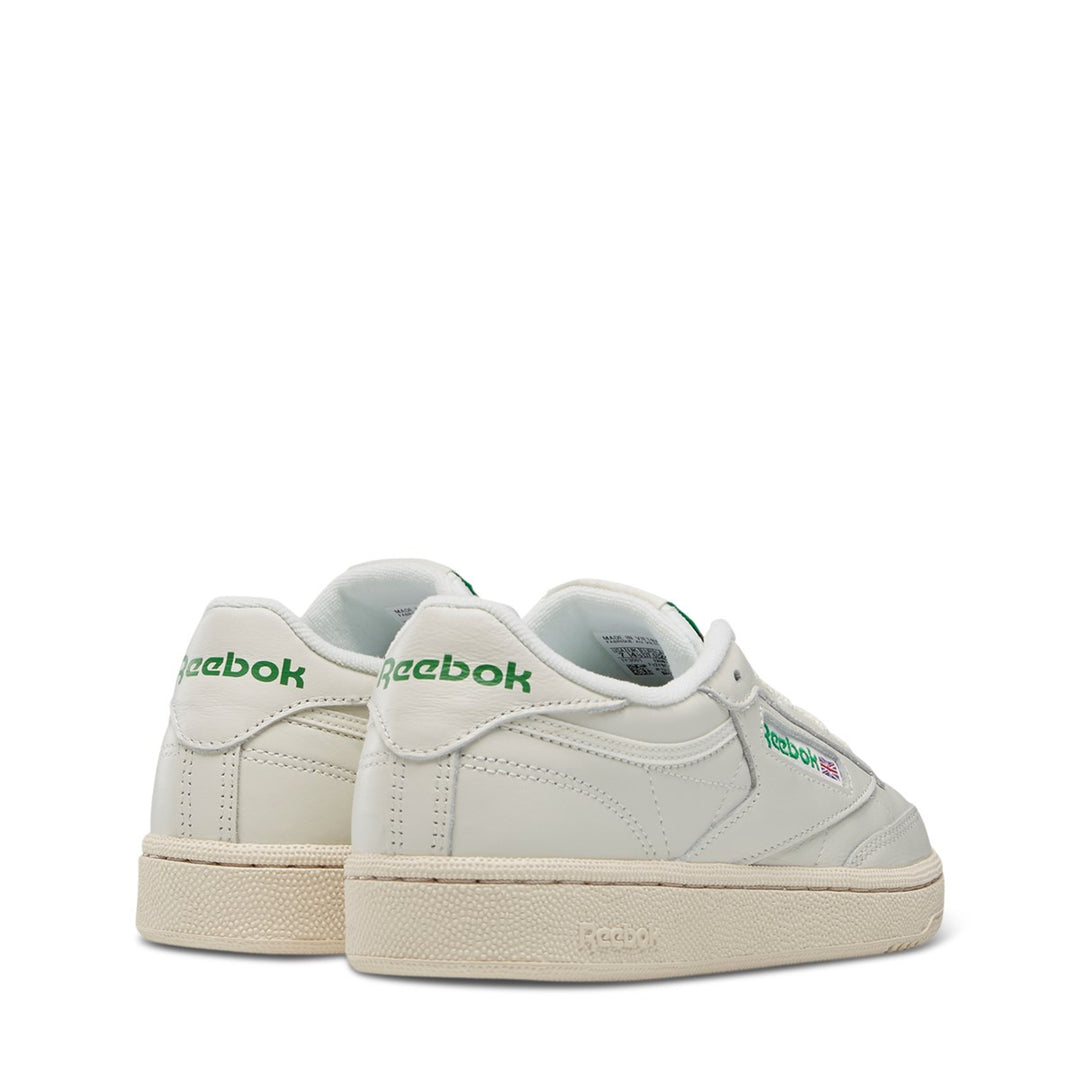 Reebok Club C 85 Vintage Chalk/White/Green, Reebok, Sneakers, blanc, footwear, reebok, shoes, sneakers, unisex, unisexe, white, blanc, footwear, reebok, shoes, sneakers, unisex, unisexe, whit