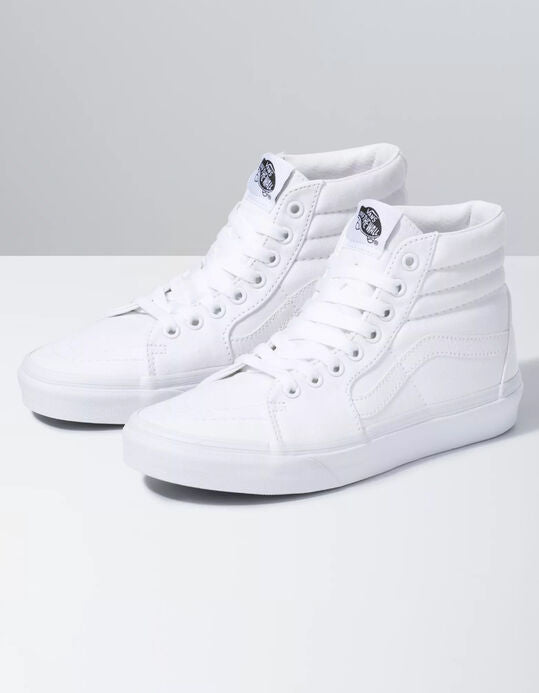Vans Sk8-Hi True White, Vans, Sneakers, footwear, men, shoes, sneakers, unisex, vans, white, women, footwear, men, shoes, sneakers, unisex, vans, white, women      - Mile End Kicks