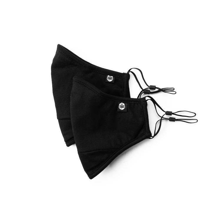 Mask Army Adult 3 Ply Pack of 2 Black/Black, M4SK Army, Masks, accessories, black, mask army, masks, accessories, black, mask army, masks - Mile End Kicks