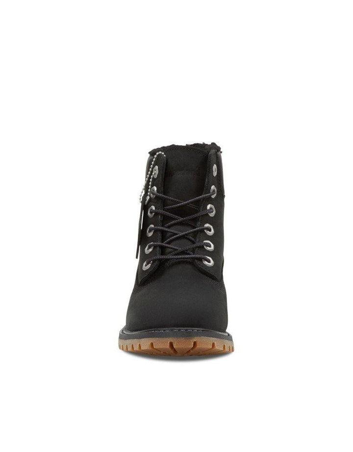 Timberland Women Premium 6" Warm Fleece Black Nubuck TB0A198I001, Timberland, Winter Boots, black, boots, timberland, winter-boots, women, black, boots, timberland, winter-boots, women      -