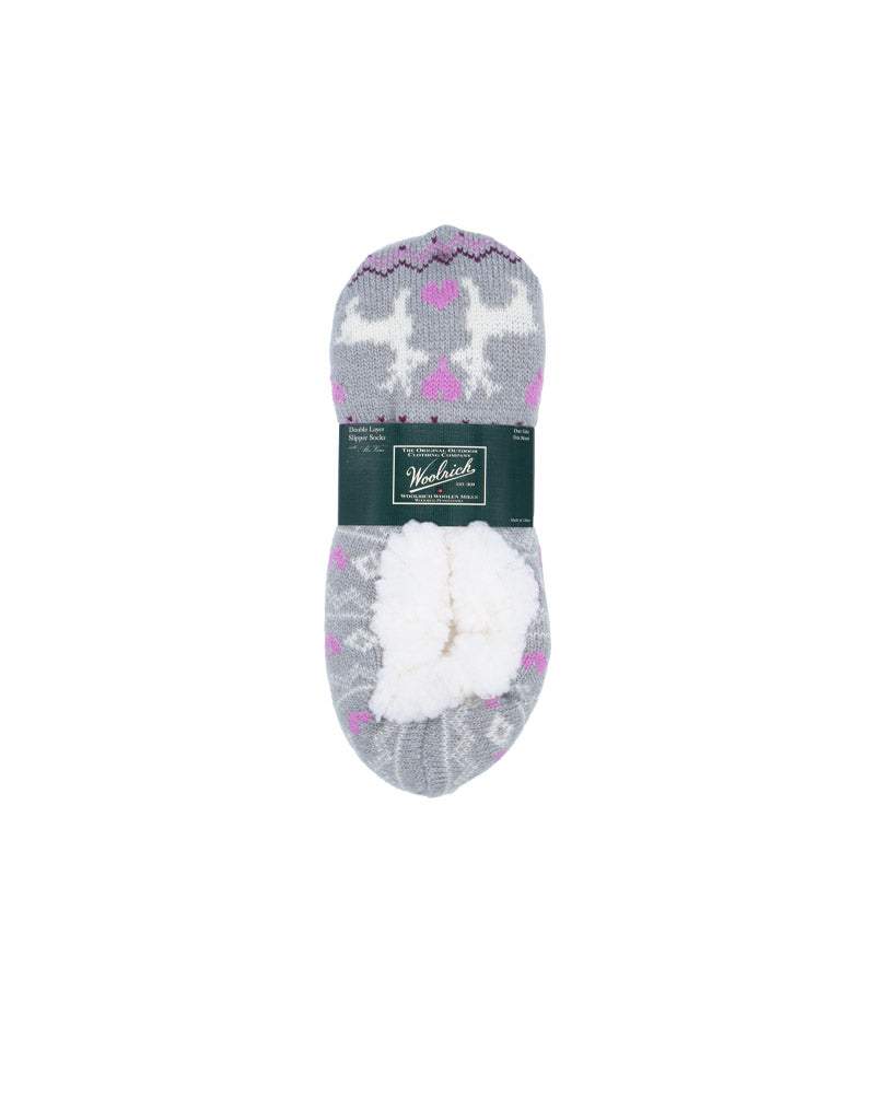 Woolrich Socks Aloe Fairisle Slipper (WR2288)