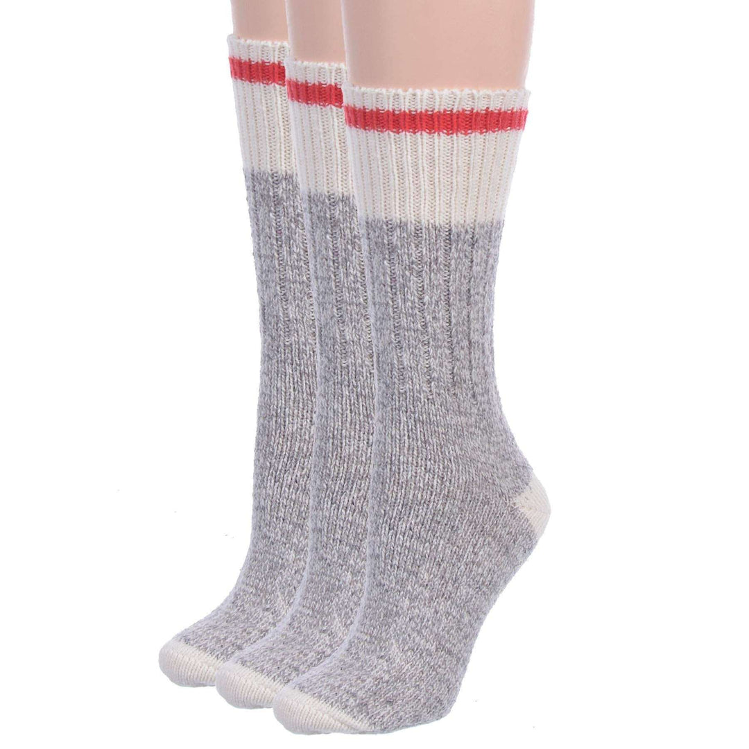 Duray Work Classic Grey/Red (3 Pack), Duray, socks, men, socks, winter socks, women, wool, men, socks, winter socks, women, wool      - Mile End Kicks