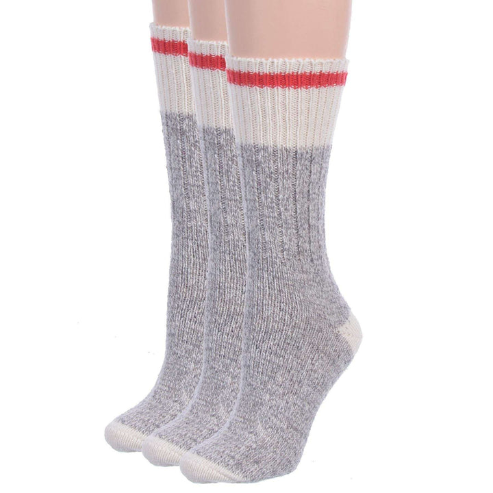 Duray Work Classic Grey/Red (3 Pack), Duray, socks, men, socks, winter socks, women, wool, men, socks, winter socks, women, wool      - Mile End Kicks