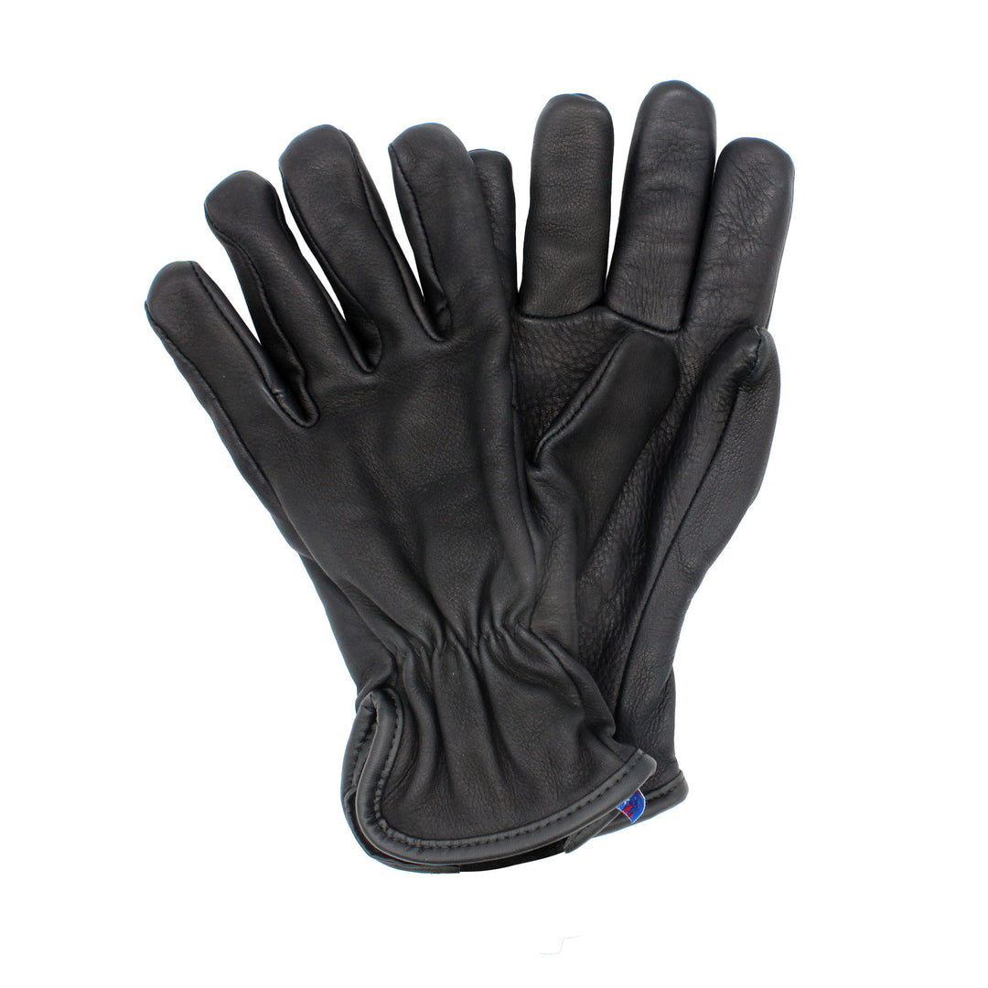 Black glove on a white background