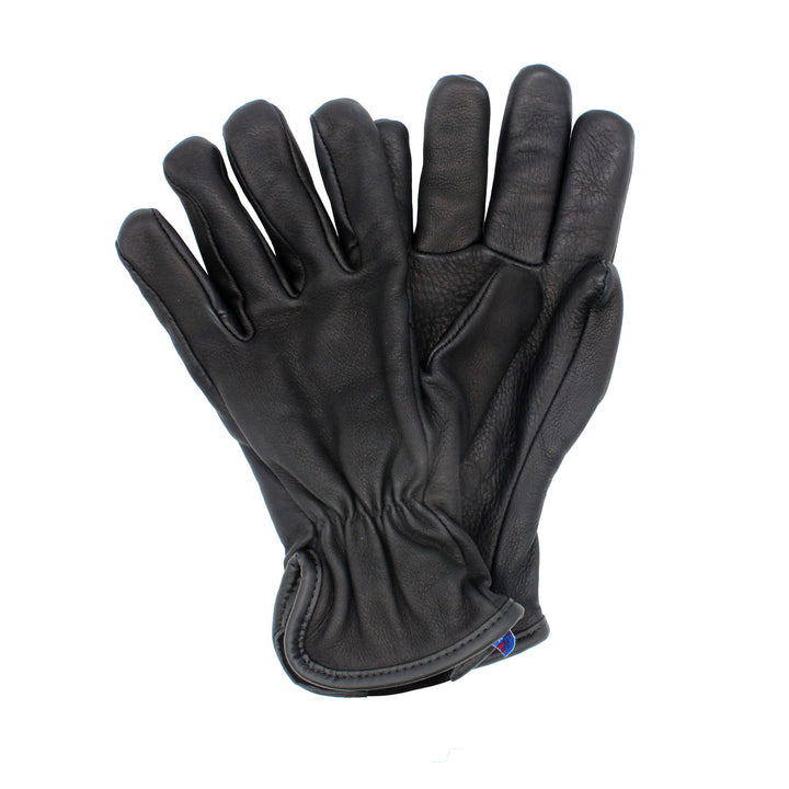 Black glove on a white background