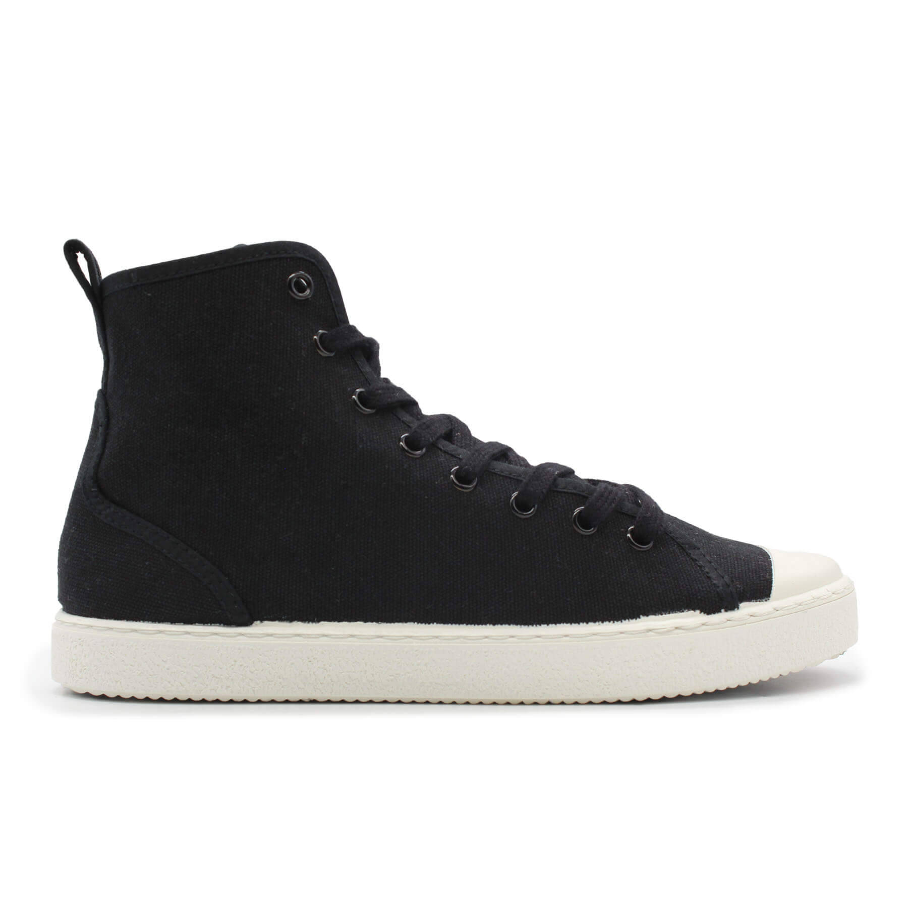 スニーカー RUNBOOT MID-TOP SNEAKERS IN LEATHER AND MESH The Henry Mid Trainer / Leather / Black – YORK Athletics Mfg.