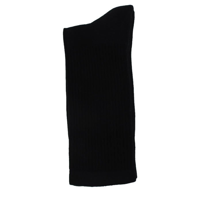 Black socks on a white background
