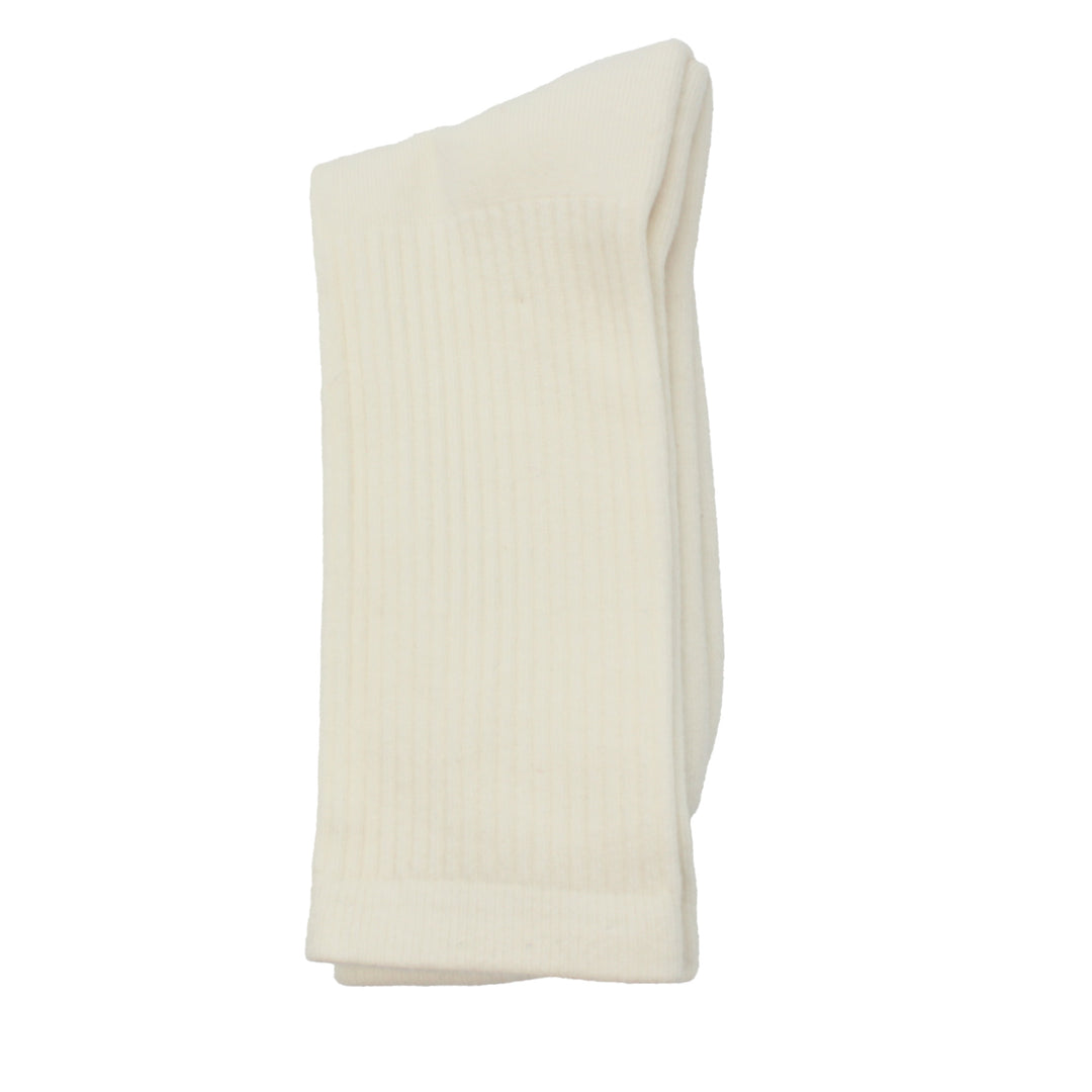 White socks on a white background