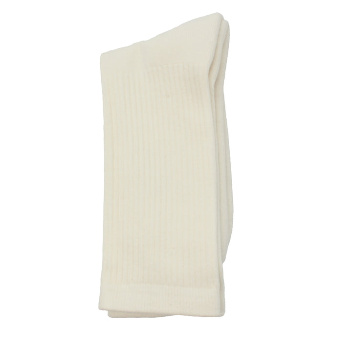 White socks on a white background
