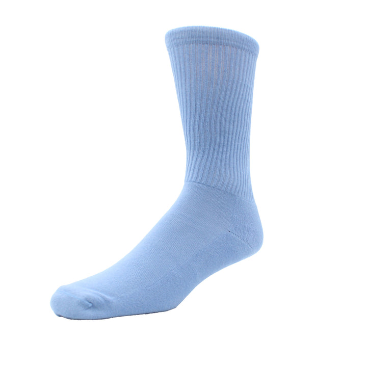 Light blue sock on a white background
