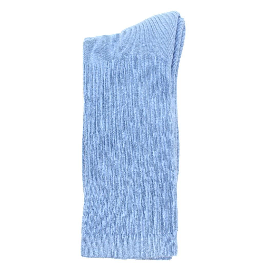 Light blue sock on a white background