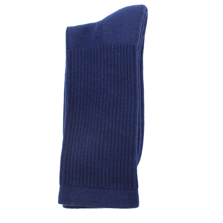 Blue sock on a white background