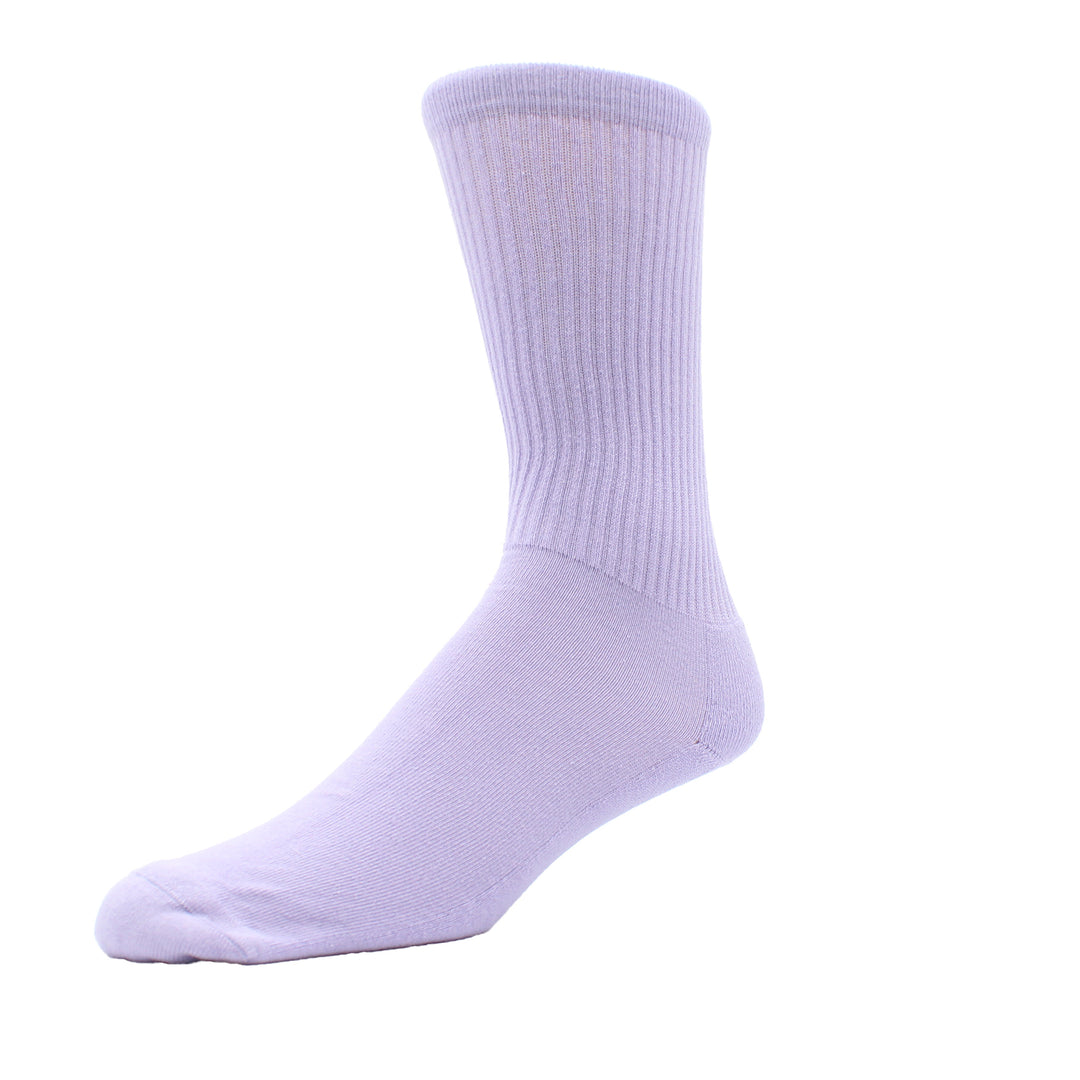 Purple sock on a white background