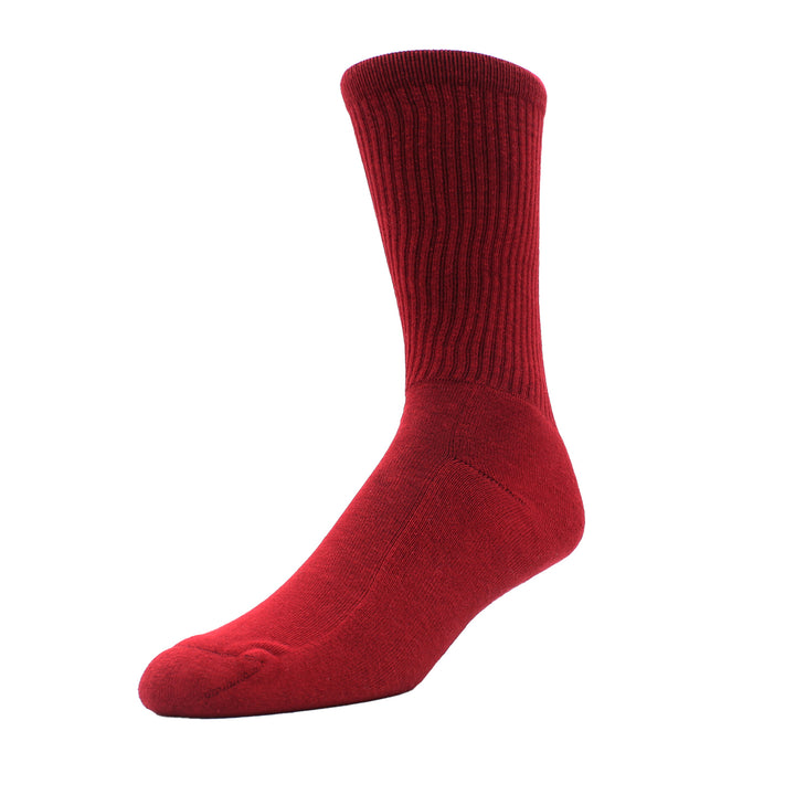 Red sock on a white background