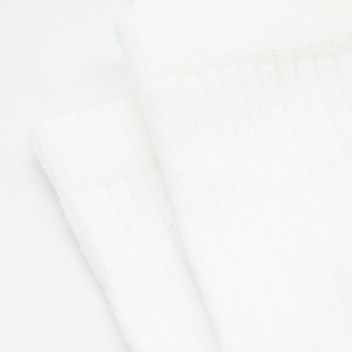 White socks on a white background.