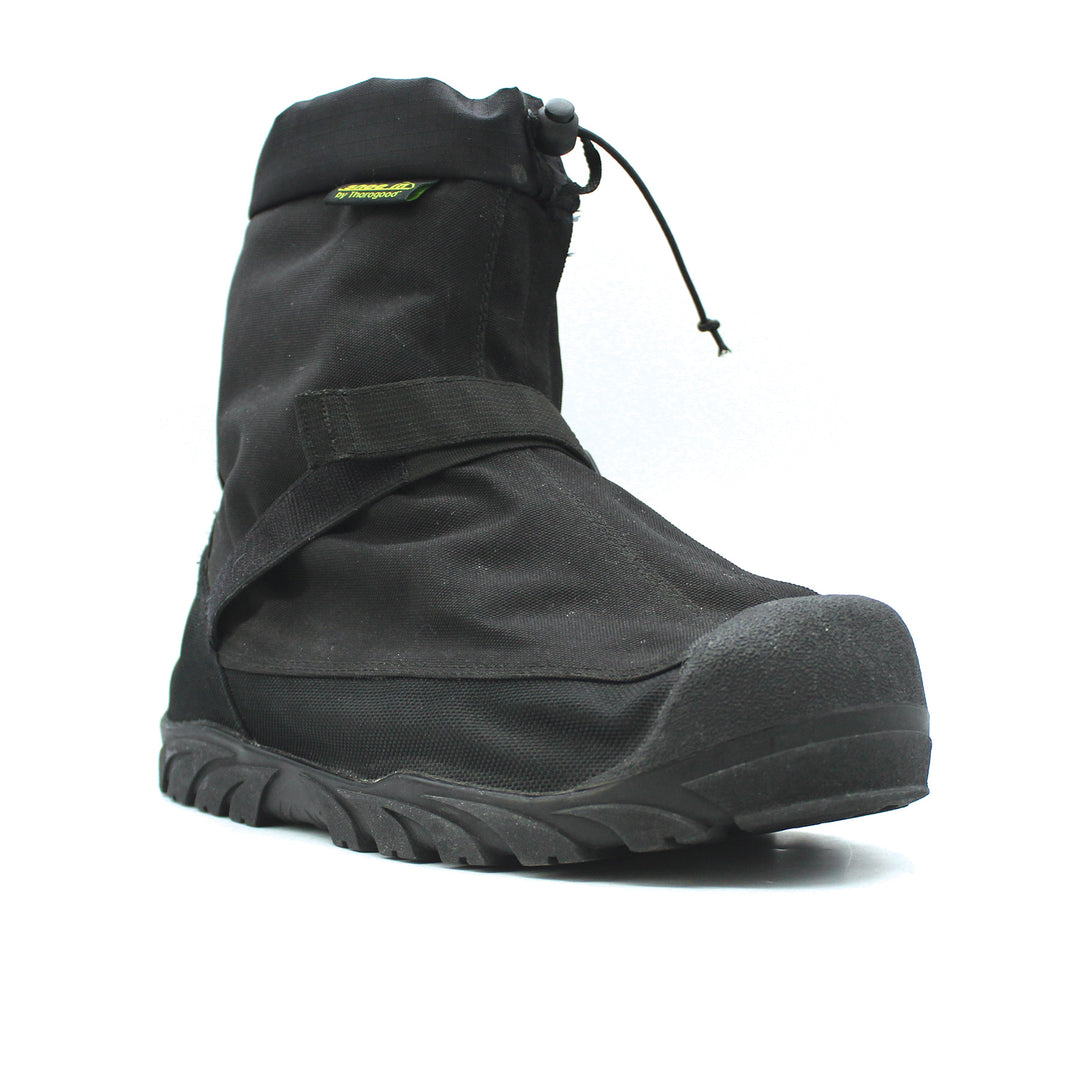 Black boot on a white background
