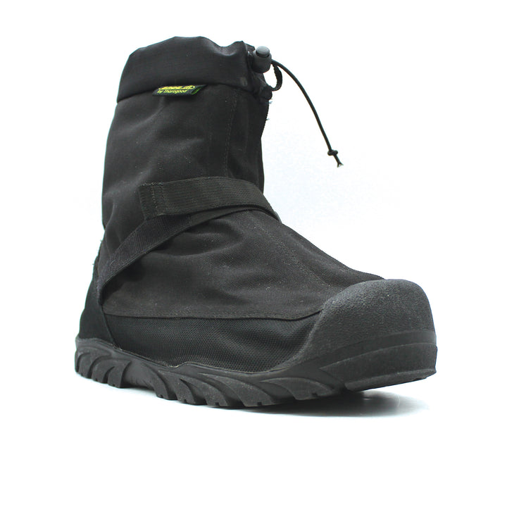 Black boot on a white background