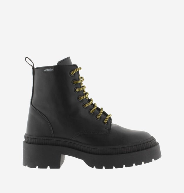 Victoria Cielo Botin Black (1110102), Victoria Shoes, Lace-up, 1110102, black, boots, botin, cielo, femme, lace-up, leather, noir, that, this, vegan, VictioraShoes, victoria, women, 1110102, 