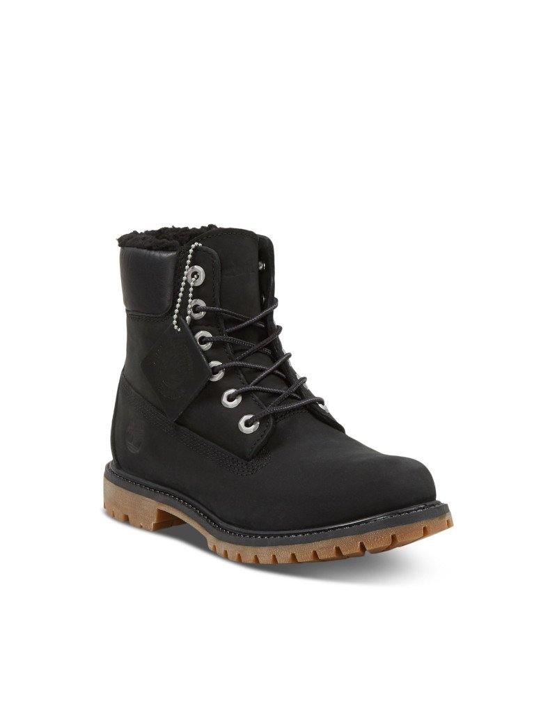 Timberland Women Premium 6" Warm Fleece Black Nubuck TB0A198I001, Timberland, Winter Boots, black, boots, timberland, winter-boots, women, black, boots, timberland, winter-boots, women      -