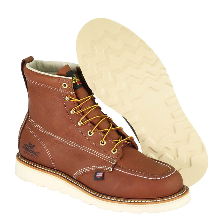 Thorogood  6″ Moc Toe Tobacco (814-4200), Thorogood, Lace-up, boots, brown, cuir, heritage, heritage boots, homme, lace-up, leather, marron, men, thorogood, boots, brown, cuir, heritage, he
