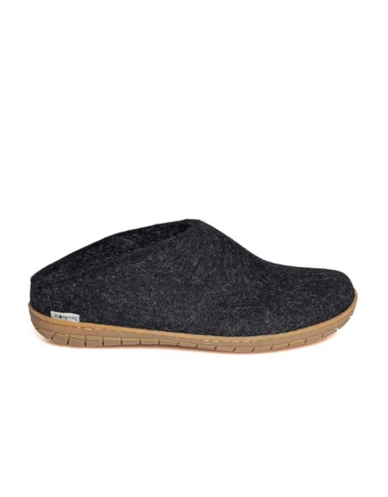 Glerups Open Heel Rubber Sole Honey - Charcoal, Glerups, slippers, black, men, slippers, women, black, men, slippers, women      - Mile End Kicks