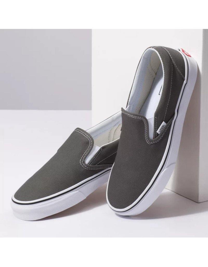 Grey vans slip ons online