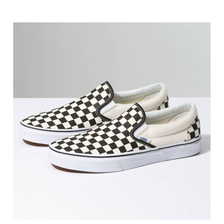 Vans Checkerboard Classic Slip On Black White